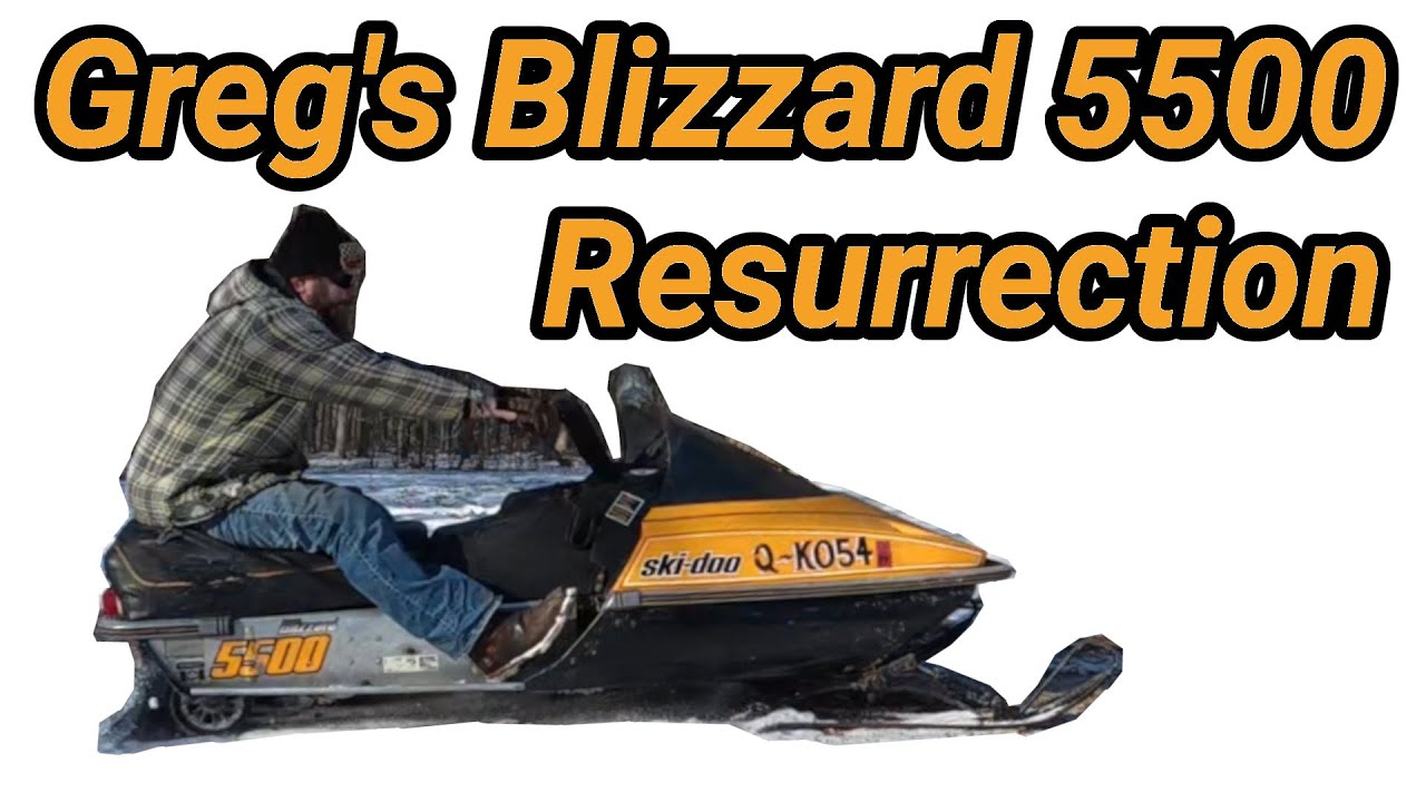Greg's Blizzard 5500 Resurrection. Vintage Ski Doo Snowmobile.