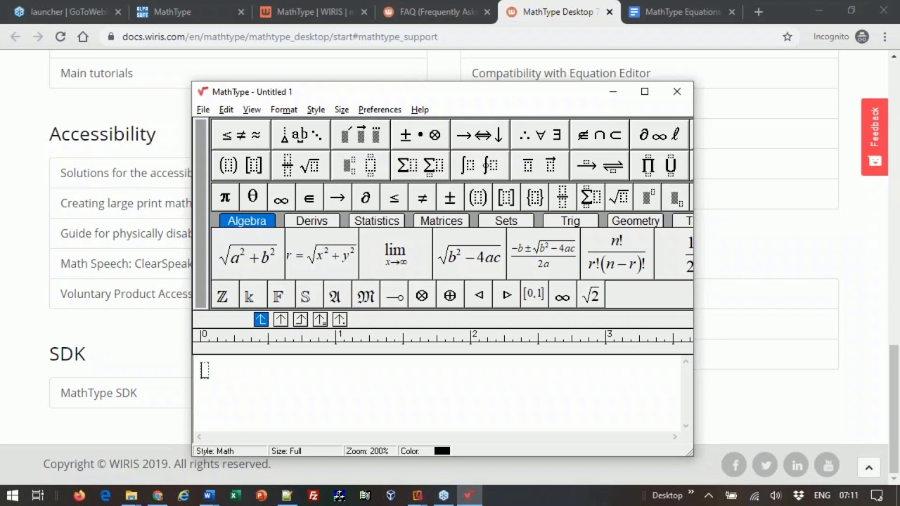 Introduction to MathType