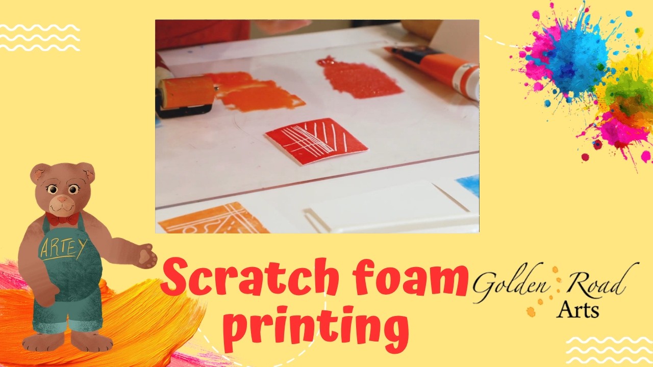 Scratch-Foam Printing With Water-Soluble Inks [Golden Road Arts]