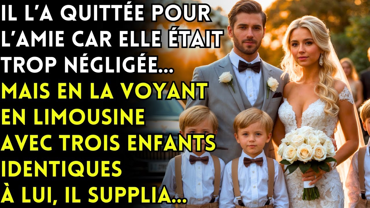 👀 IL L'A TROQUÉE POUR L'AMIE… JUSQU'À LA VOIR EN LIMOUSINE AVEC DES TRIPLÉS IDENTIQUES À LUI