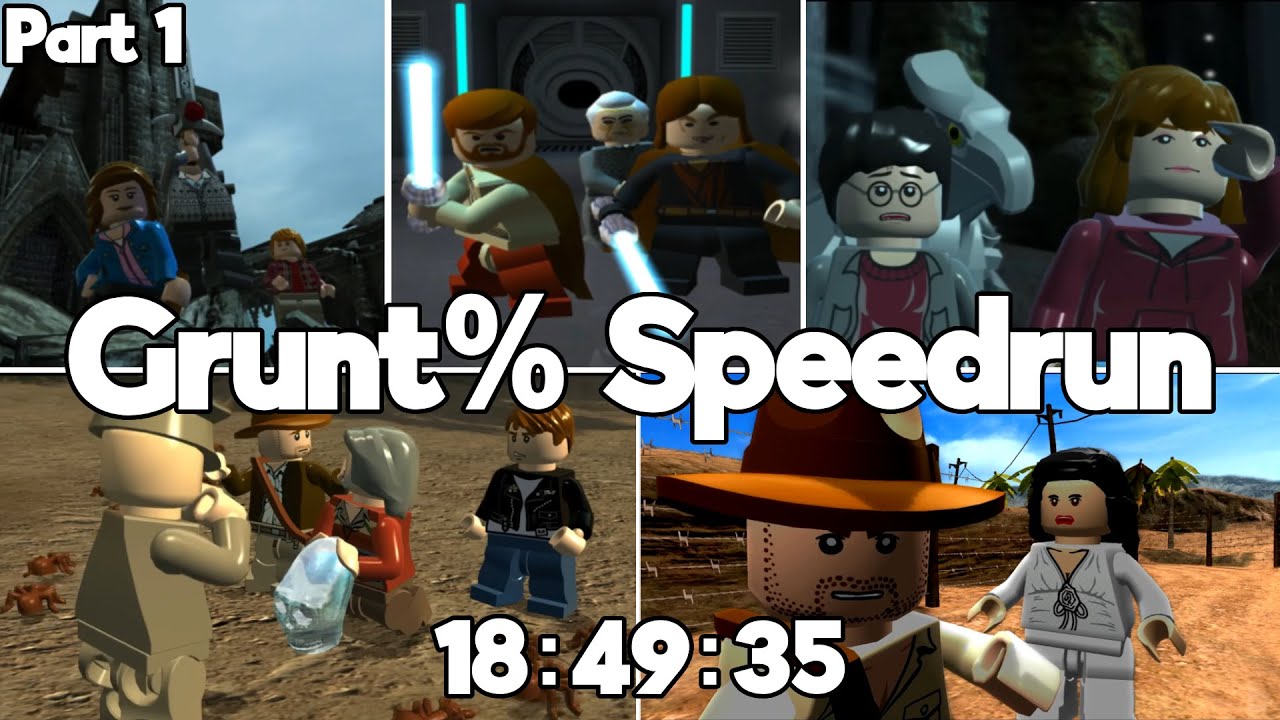 (WR) Multiple Lego Games Grunt% Speedrun in 18:49:35 (Part 1)