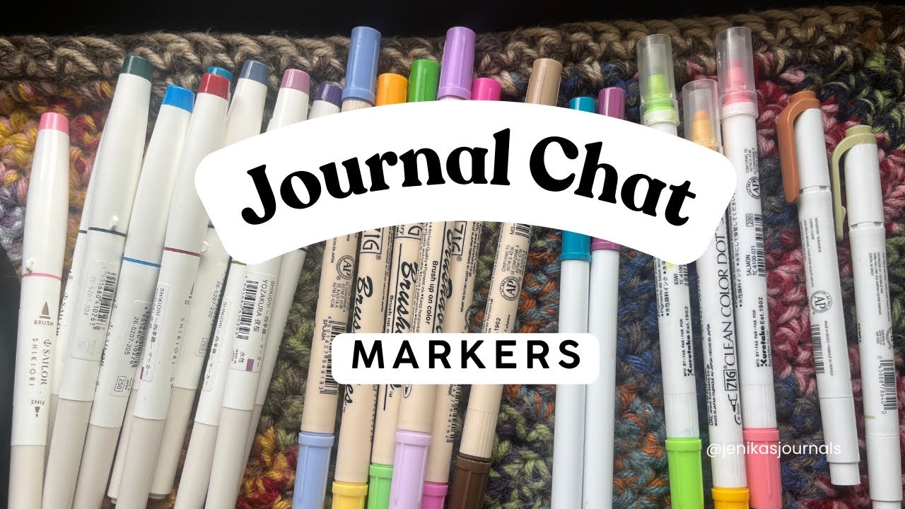 My favorite markers to use on my journal pages #journalcommunity #journalwithme