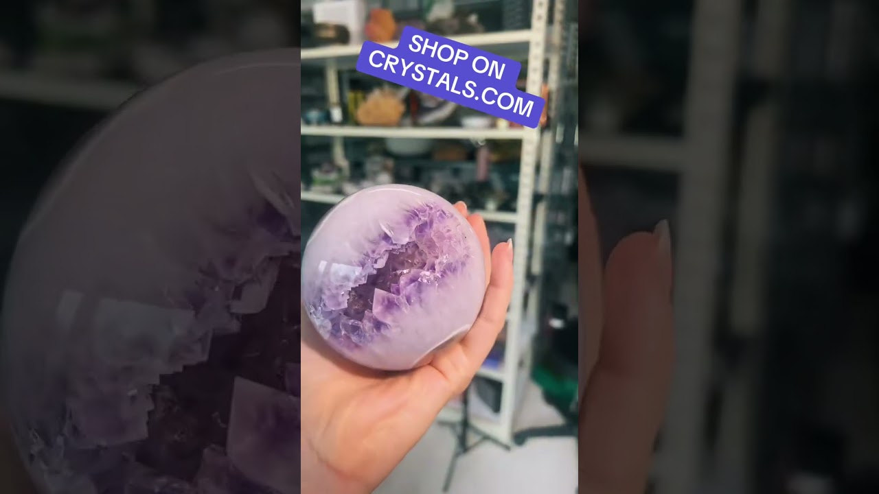 AMETHYST druzy Crystal spheres available to shop now on crystals.com #toolsforeverydaymagic #crystal