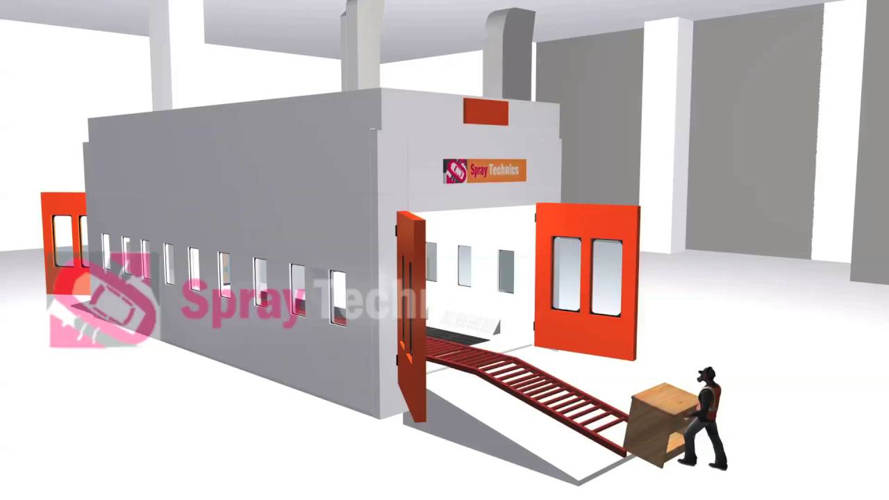 Spray Technics paint booth 3d