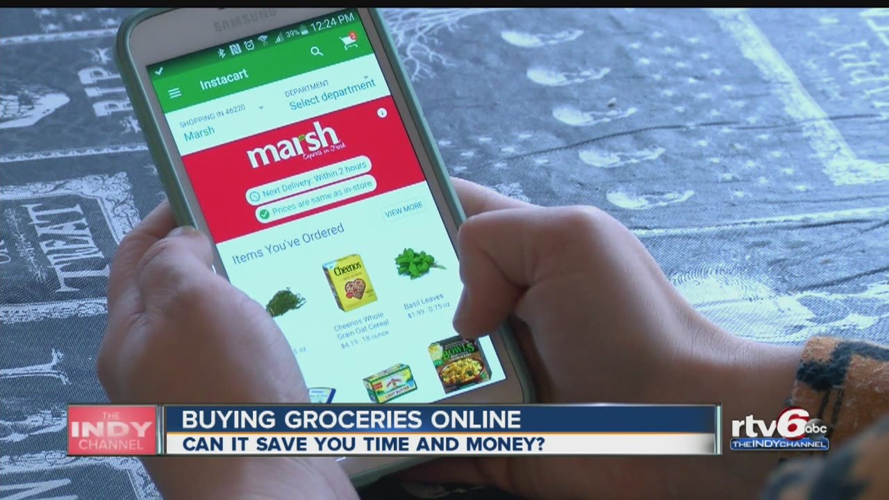 Buying groceries online