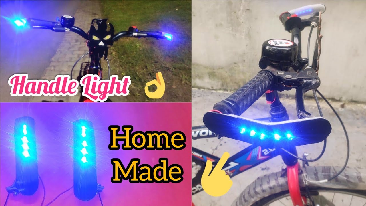 How To Make Handle Light For Cycle||Cycle Handle Light||Cycle Light||Bar End Light For Cycle||Cycle