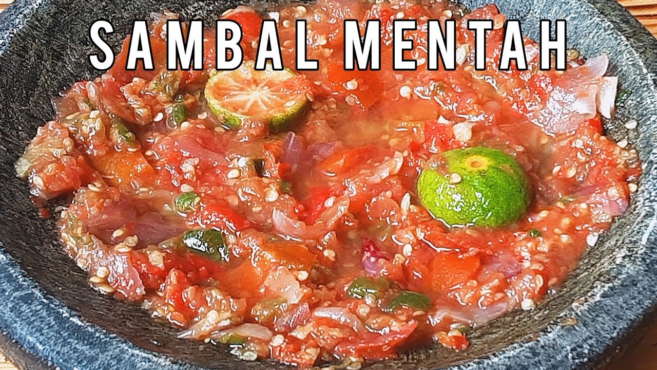 Resep Sambel Mentah Pedes & seger banget | Sambal mentah | Sambal uleg dadakan dijamin nambah terus