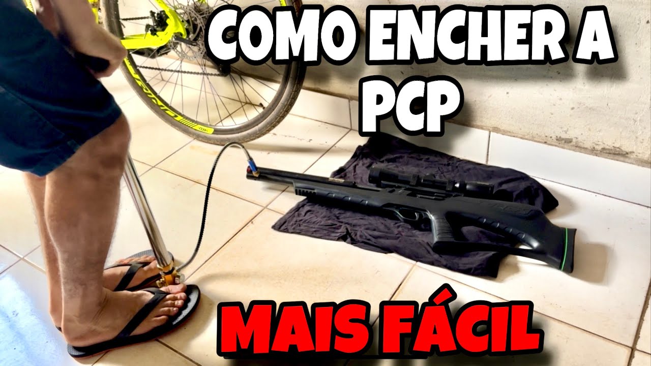 COMO ENCHER A PCP MAIS FÁCIL E RÁPIDO COM BOMBA MANUAL 3 ESTÁGIOS - PCP TREX BULLPUP 150cc 250 BAR