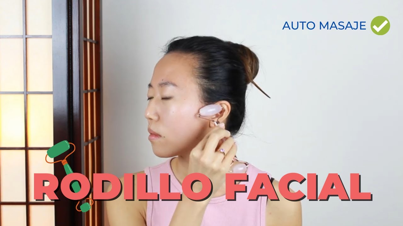 Rodillo de Jade, uso para Masaje Facial | Wabissabi