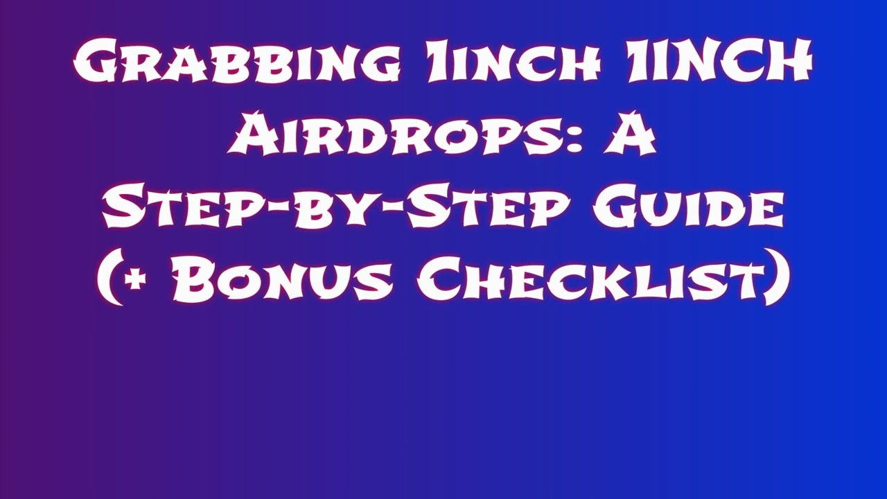 Get Free 1inch 1INCH Airdrop  | Learn How to Swap or Sell 1inch 1INCH Airdrop