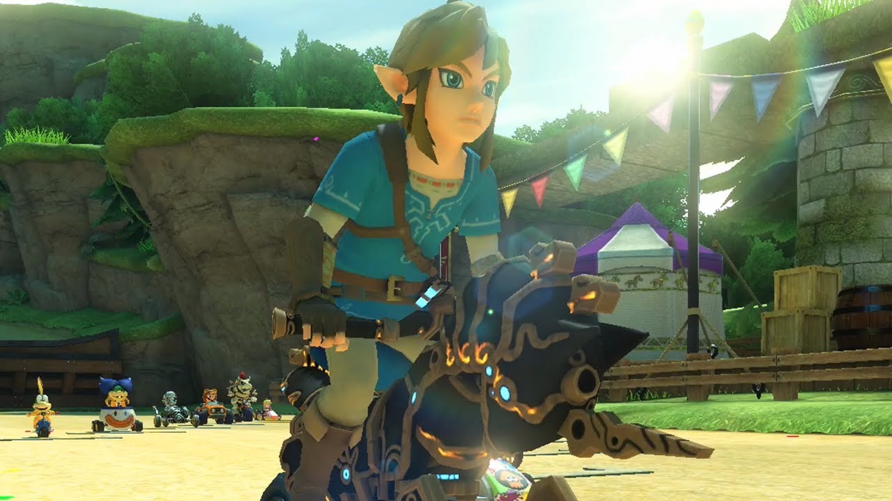 Mario Kart 8 Deluxe - Triforce Cup 150cc (Link Breath of the Wild Gameplay)