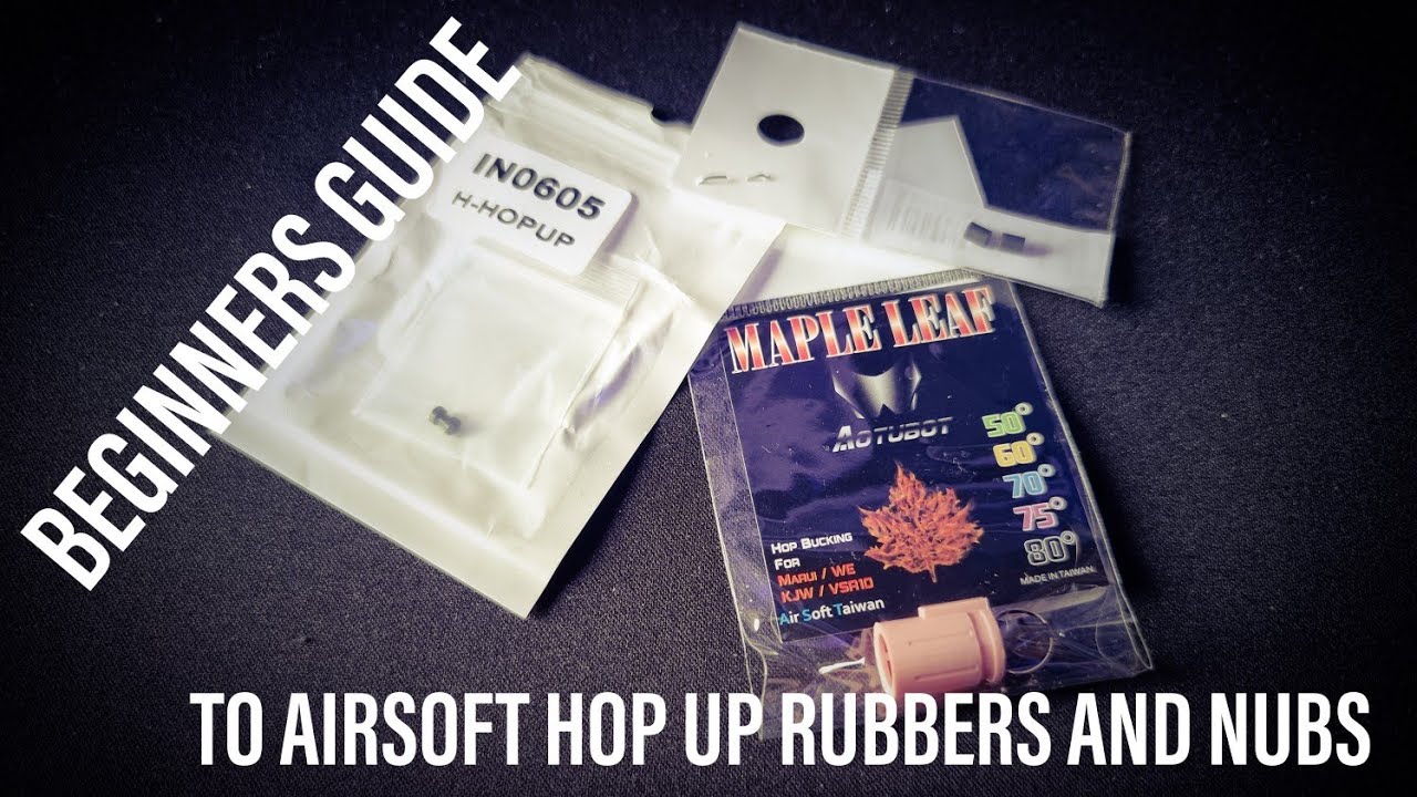 Beginners introduction to Airsoft Hop Rubbers/Buckings and Nubs. What do those degrees mean?