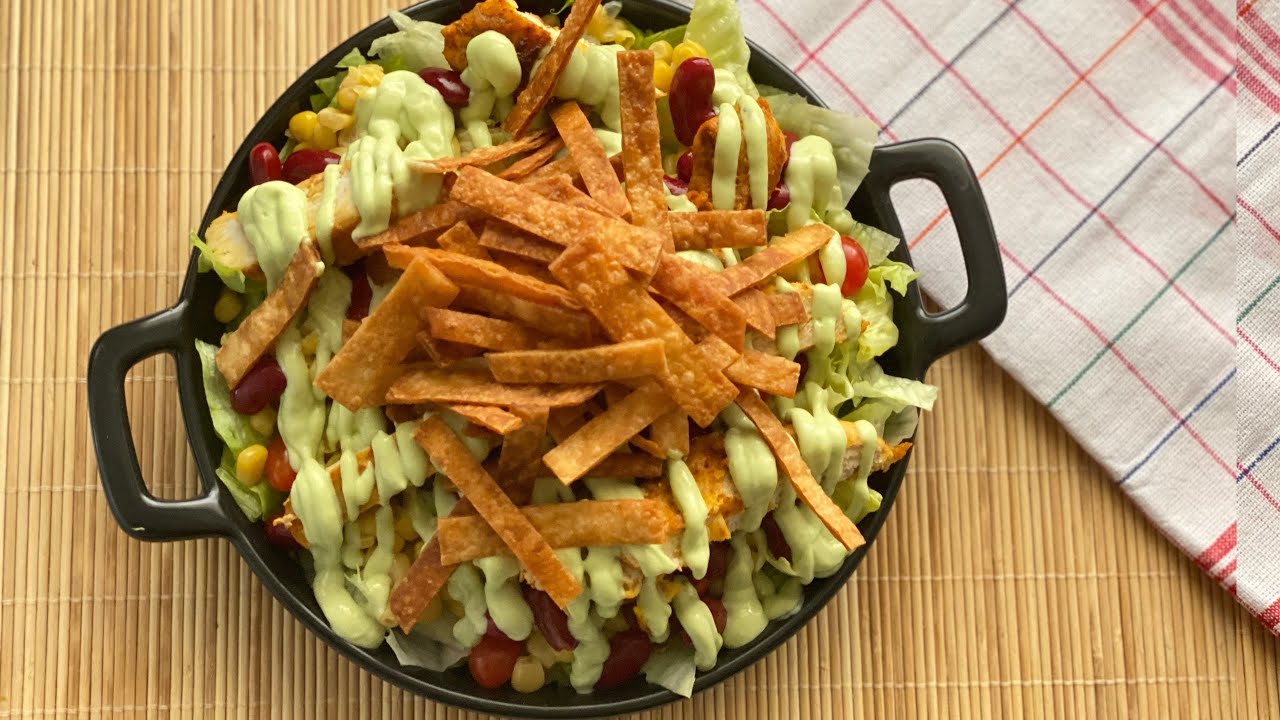 سلطة سنتافيه المكسيكية🥗صحية ولذيذة قريبة من سلطة تشيز كيك فاكتوري