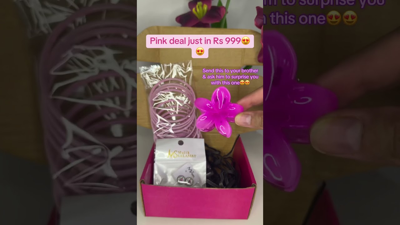 🌺Pink deal box 🌺. #fy #fyp #deals #eid #eidinspo #giftideas #giftbox #jewellery #accessories #love