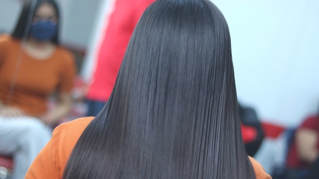 KERATIN Smoothing Treatment Done By SAM and JAS Hair & Makeup Academy Delhi.