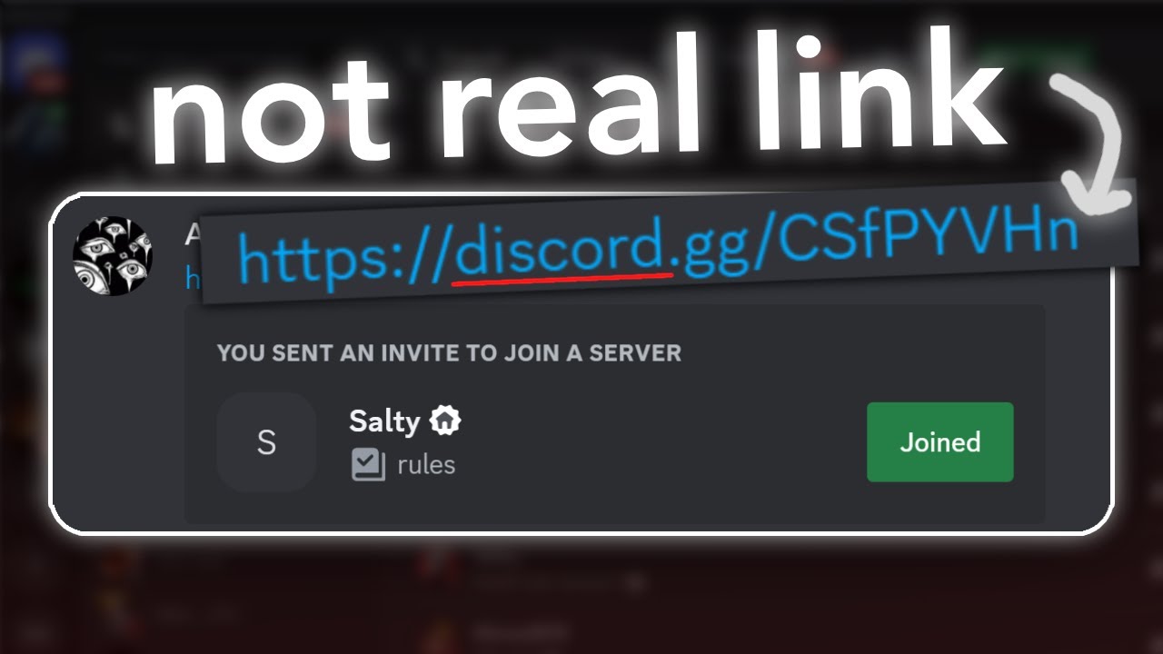 Эта ссылка-приглашение в Discord &mdash; мошенничество.