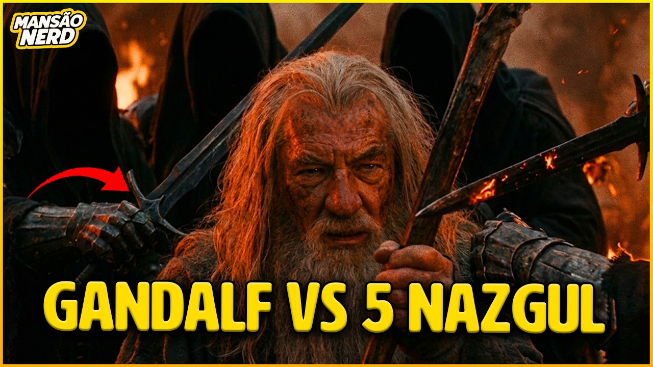 Como Gandalf lutou SOZINHO contra 5 Nazgûl