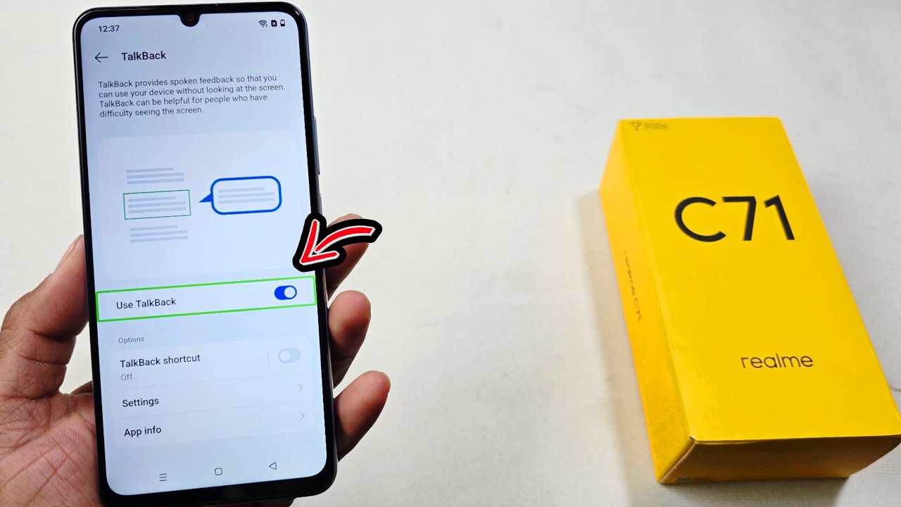 Realme C71 (rmx5313) Talkback Problem Solve 👉 realme c71 accessibility settings off