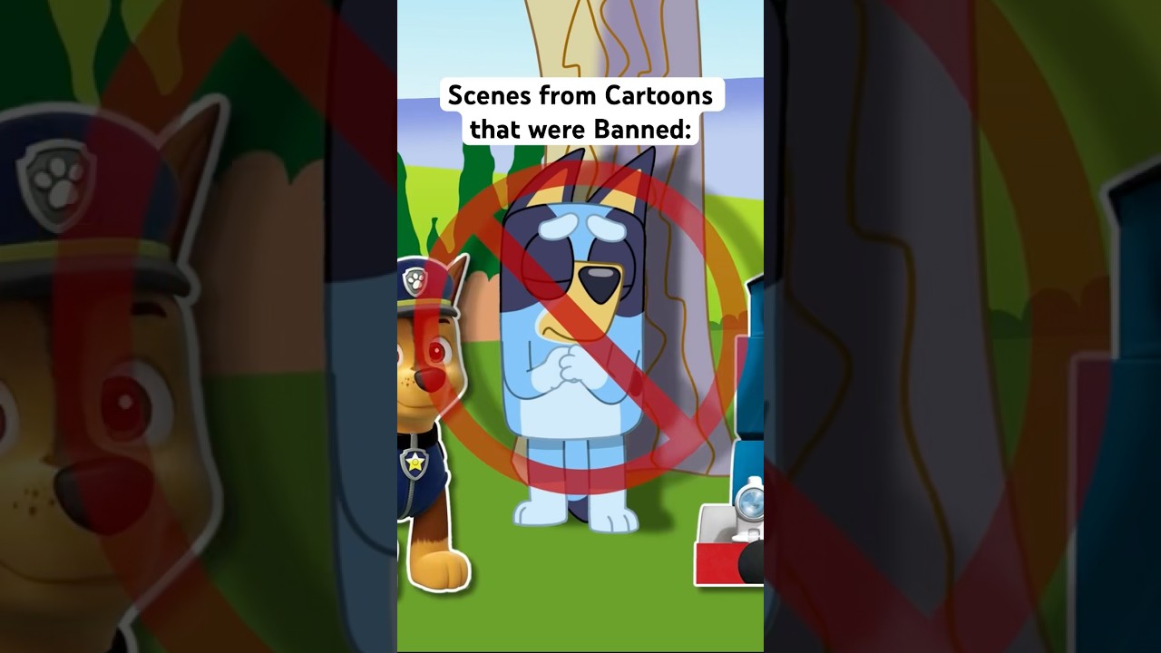 Сцены из запрещённых мультфильмов! #bluey