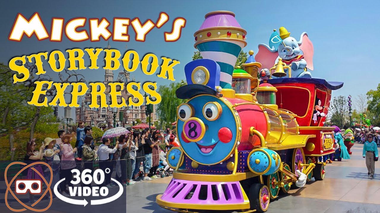 [5k 360] Mickey's Storybook Express - Shanghai Disney Resort Parade - Full 360 POV