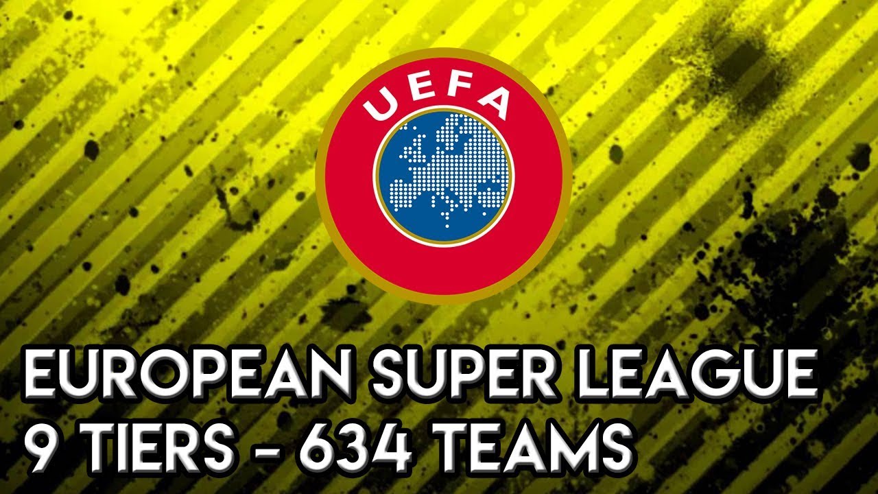 Football Manager 2018 Experiment: European Super League - 9 Tiers - 634 Teams FM18 Experiment