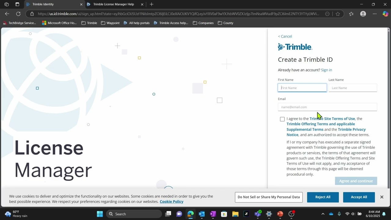 How to use the Trimble License Manager