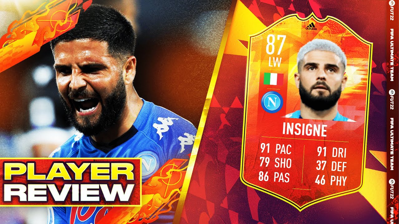 THE ITALIAN MESSI?! FIFA 22 87 LORENZO INSIGNE NUMBERS UP REVIEW - FIFA 22 ULTIMATE TEAM