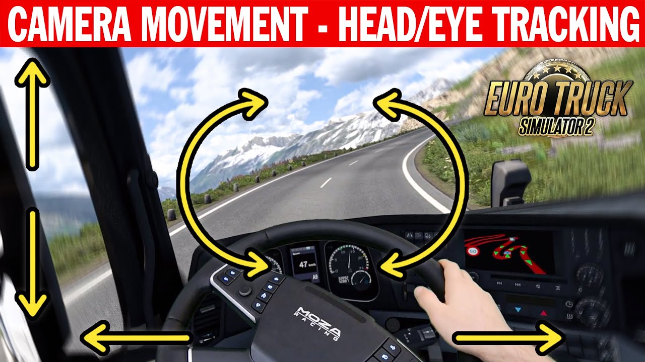 How I move my in-game camera with this HEAD/EYE Tracker | Why it's a must for Euro Truck Simulator 2