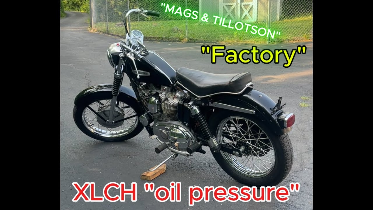 Мотоцикл Harley-Davidson Sportster XLCH/XLH с чугунными головками цилиндров. Правильное давление ...