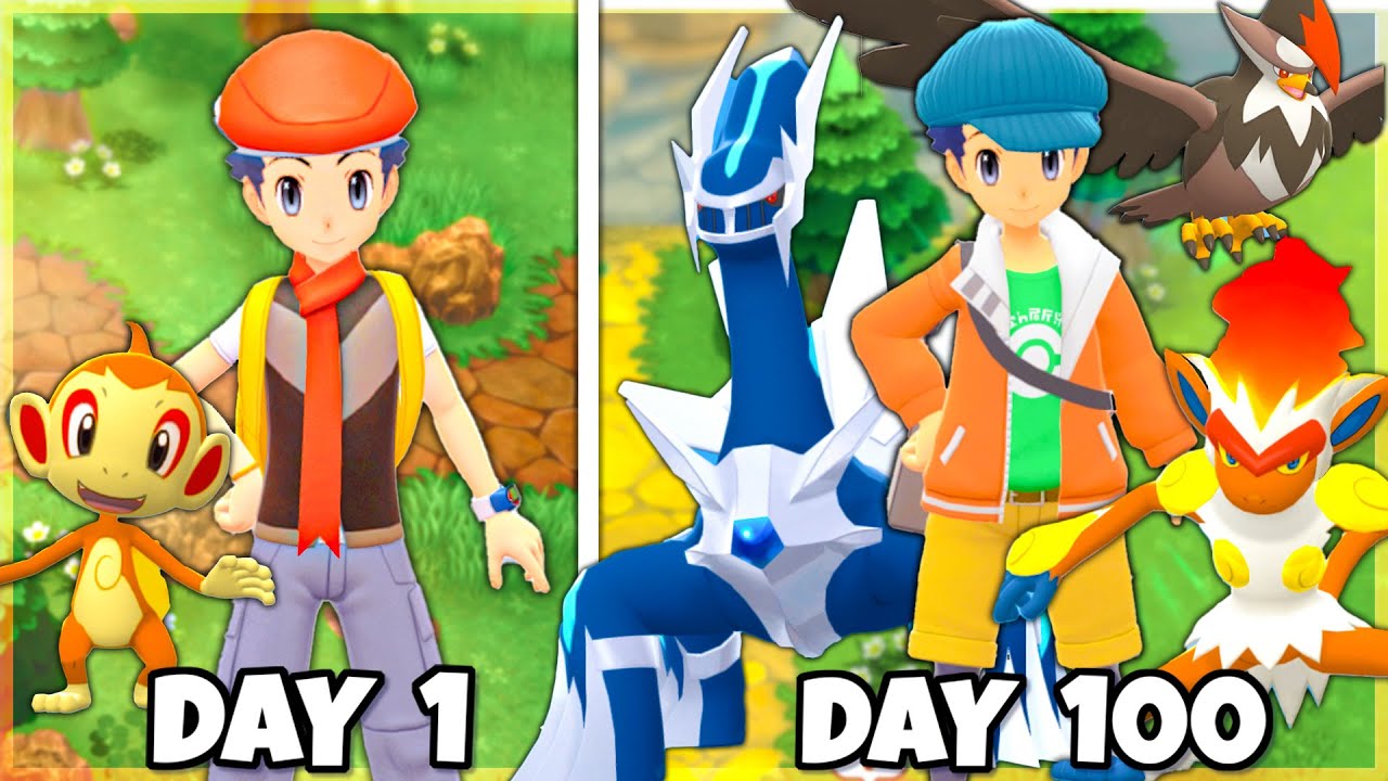 i Played Pokemon Brilliant Diamond 💎 For 100 Days | Meri Champion 🏆Banne Ki journey