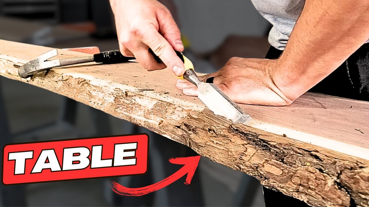 Как сделать потрясающий консольный столик Live Edge