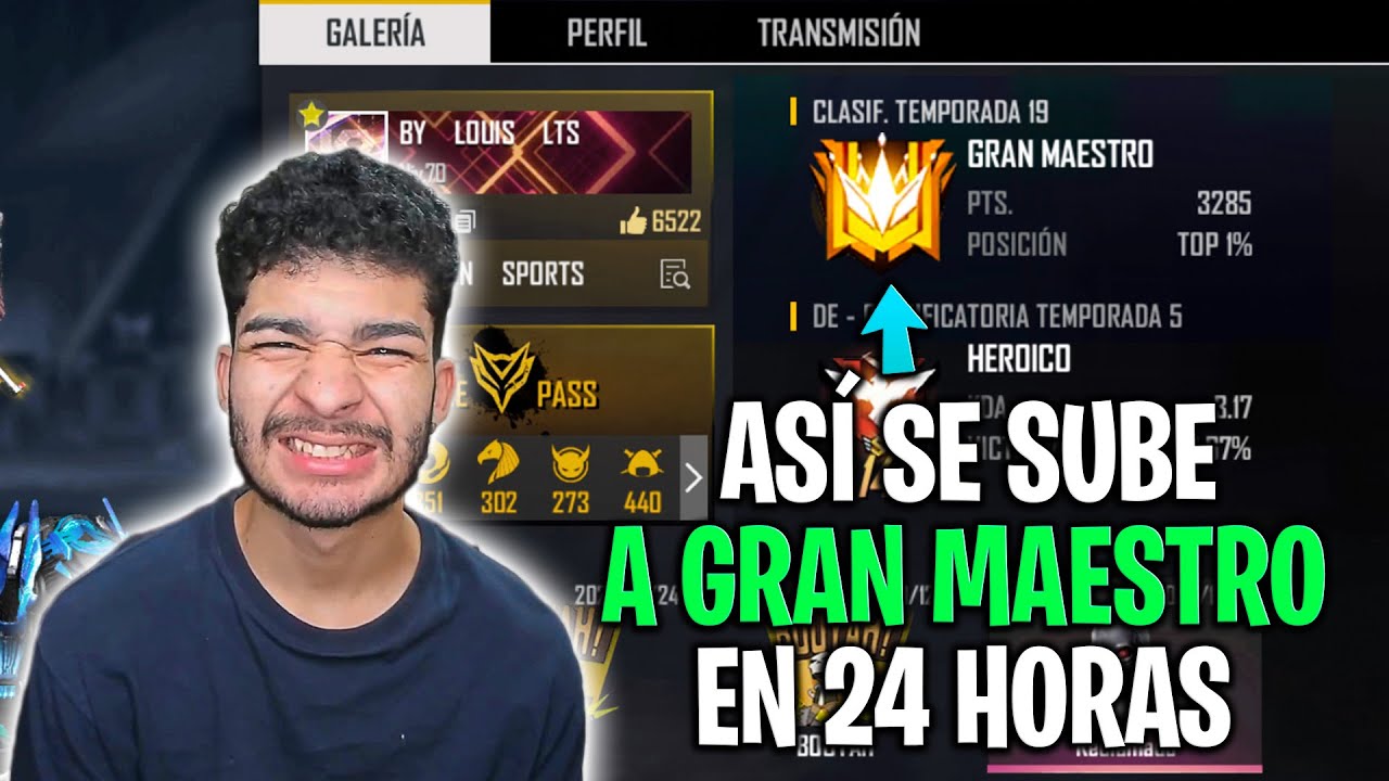 Así Se Sube A Gran Maestro En 24 Horas Sin Puntos Dobles - Free Fire
