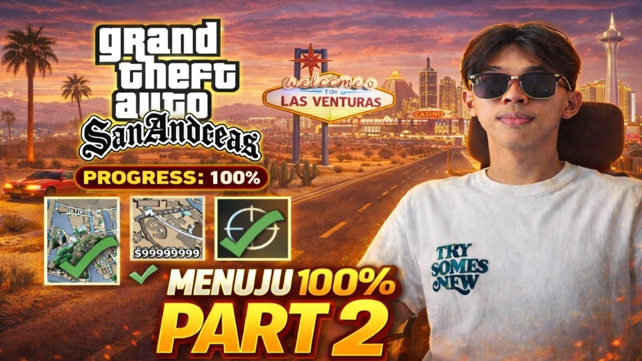 🔴LIVE GTA San Andreas 100% (PART 2) | Katanya Gampang? SINI BUKTIN! 🤡