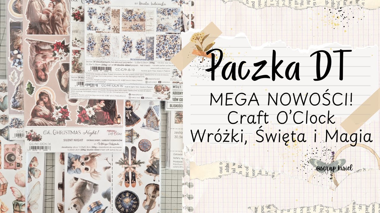 Nowości Craft O’Clock 🎄✨ Świąteczne i magiczne papiery + dodatki | Przegląd kolekcji