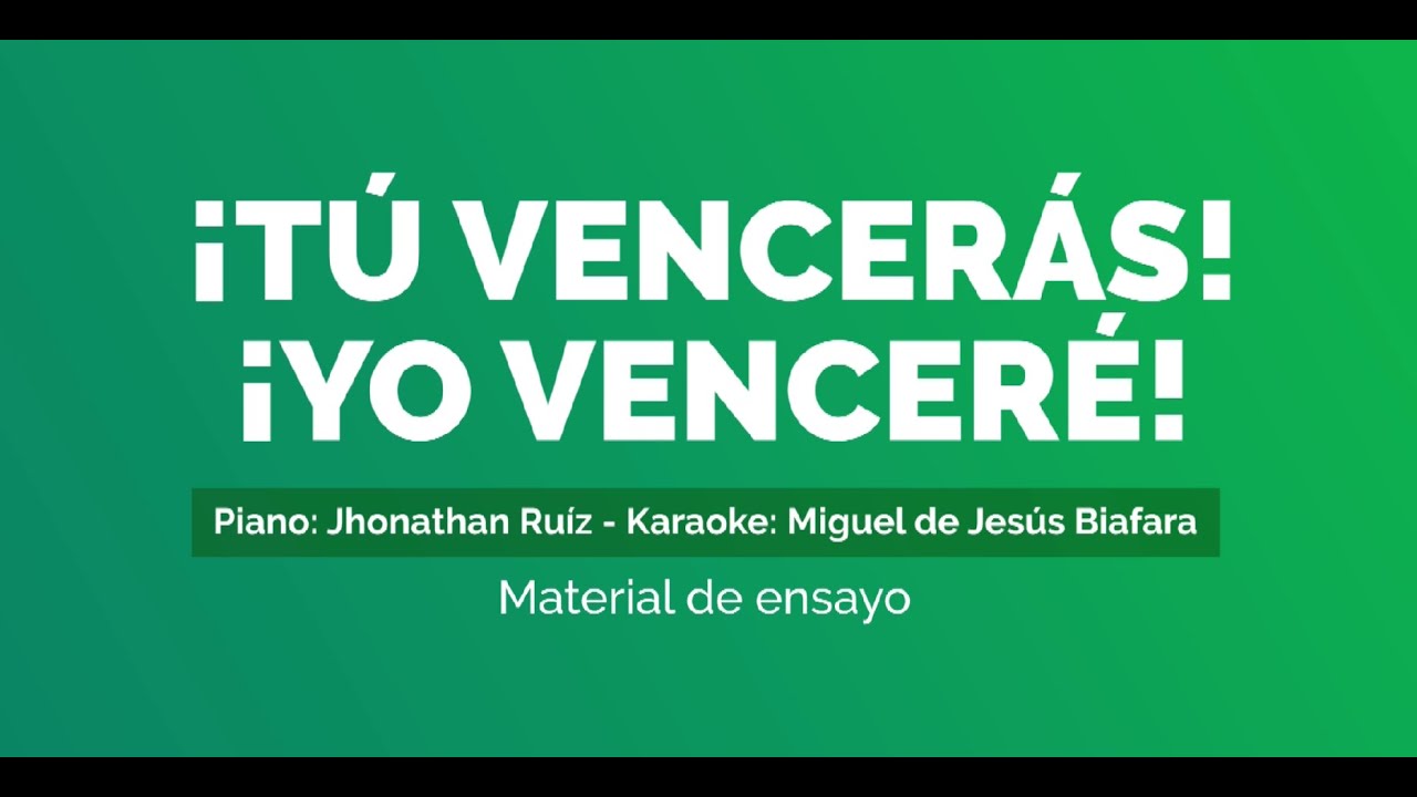 ¡Tú vencerás! ¡Yo venceré! - (pista 432)