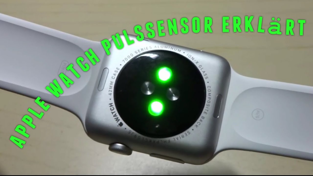 So funktioniert der Pulssensor der APPLE WATCH - Tutorial Deutsch