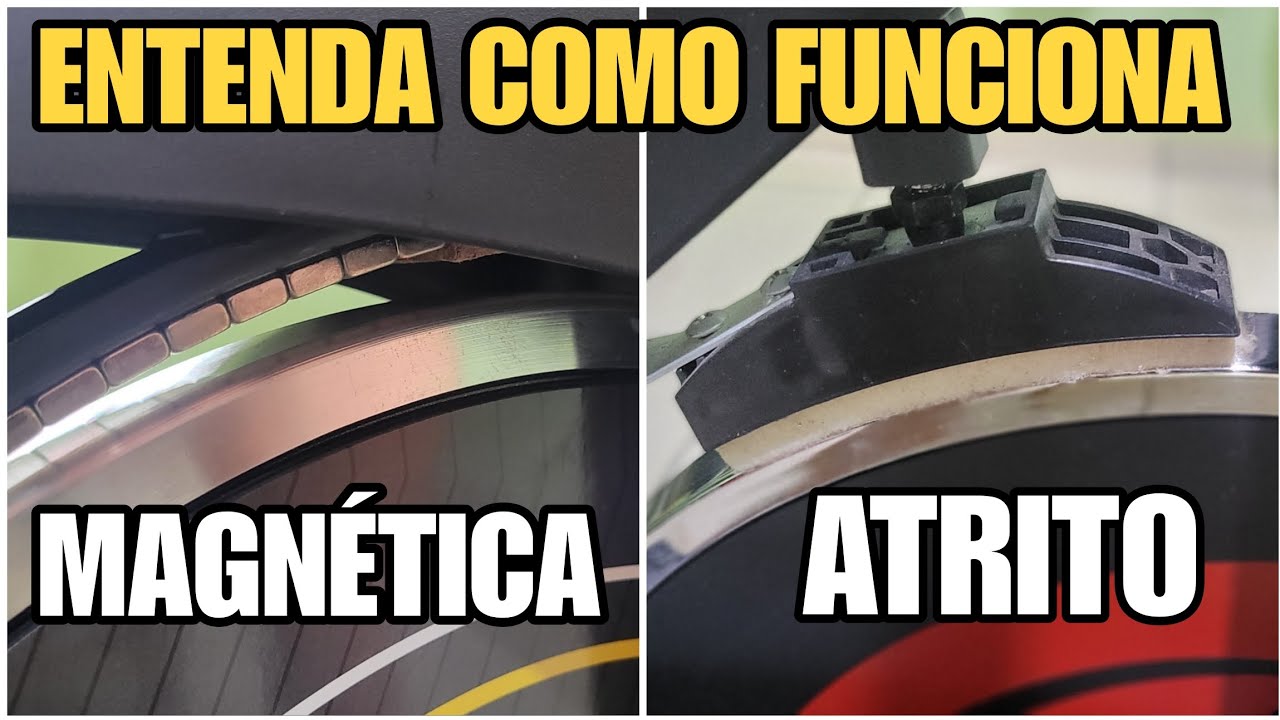 BICICLETA ERGOMÉTRICA MAGNÉTICA E ATRITO COMO FUNCIONA O AJUSTE DE CARGA!