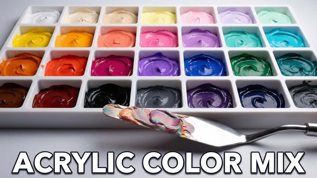 You Won't Believe These Colors Came From Just 5! | Satisfying Color Mixing