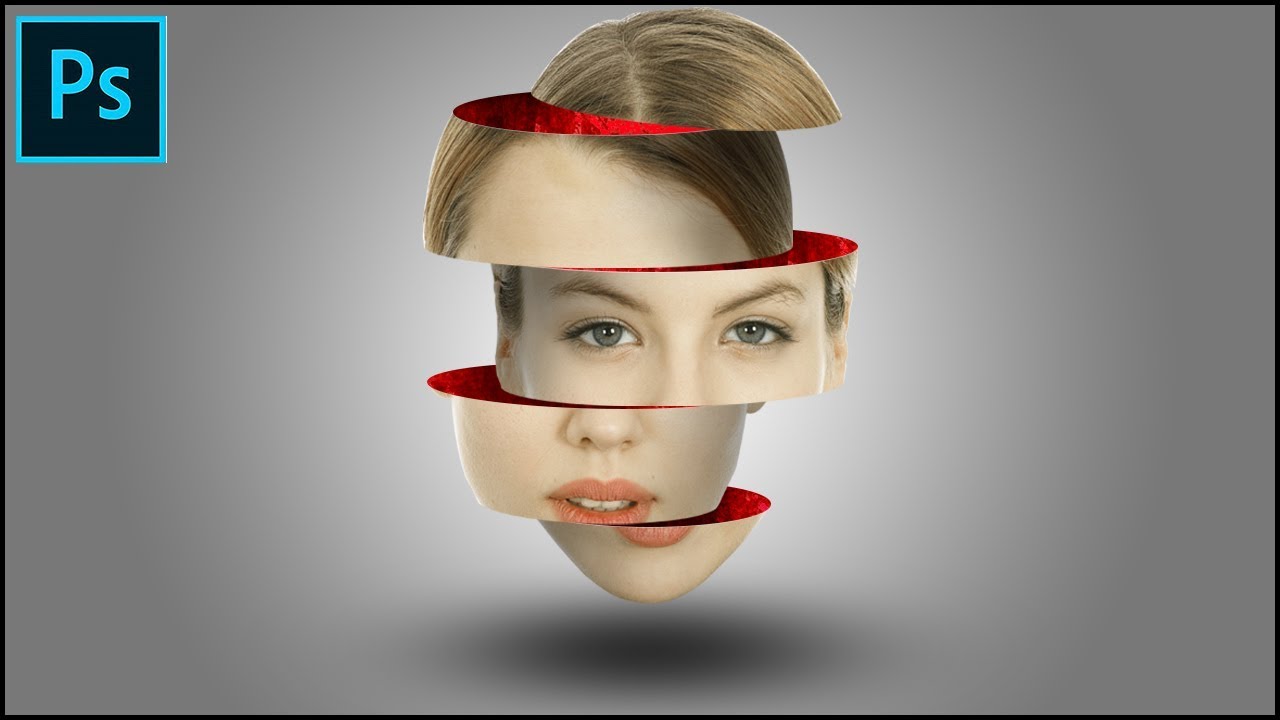 Sliced Head Cut - Photo Manipulation Tutorial in Photoshop in Hindi