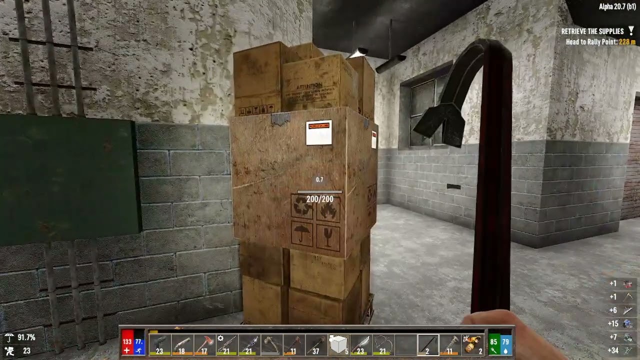 7 Days To Die Darkness Falls S2E5 (Day 5 Thief and Zombie Killer)