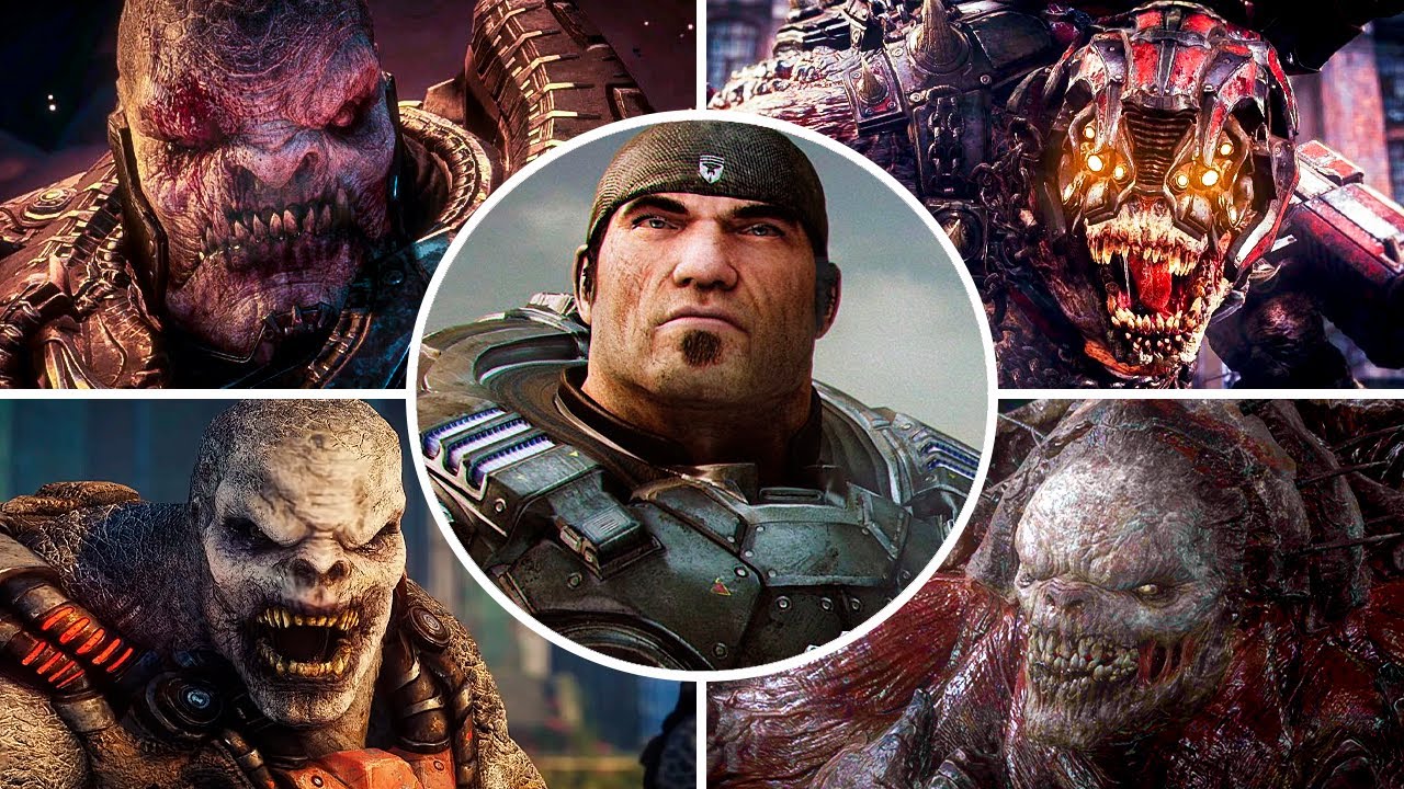 Gears of War Ultimate Edition - All Bosses & Ending (4K 60FPS)