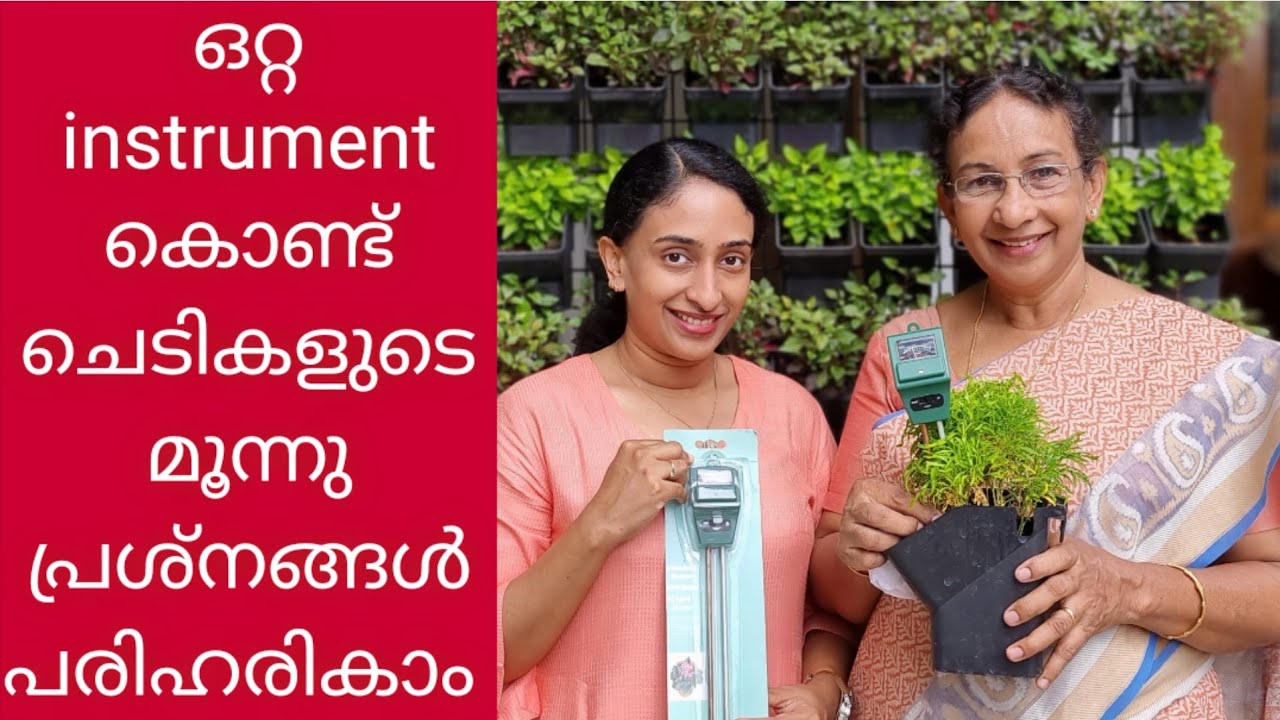 3 WAY SOIL METER TO TEST PH MOISTURE & LIGHT|how to use soil ph meter|malayalam|3 way soil tester