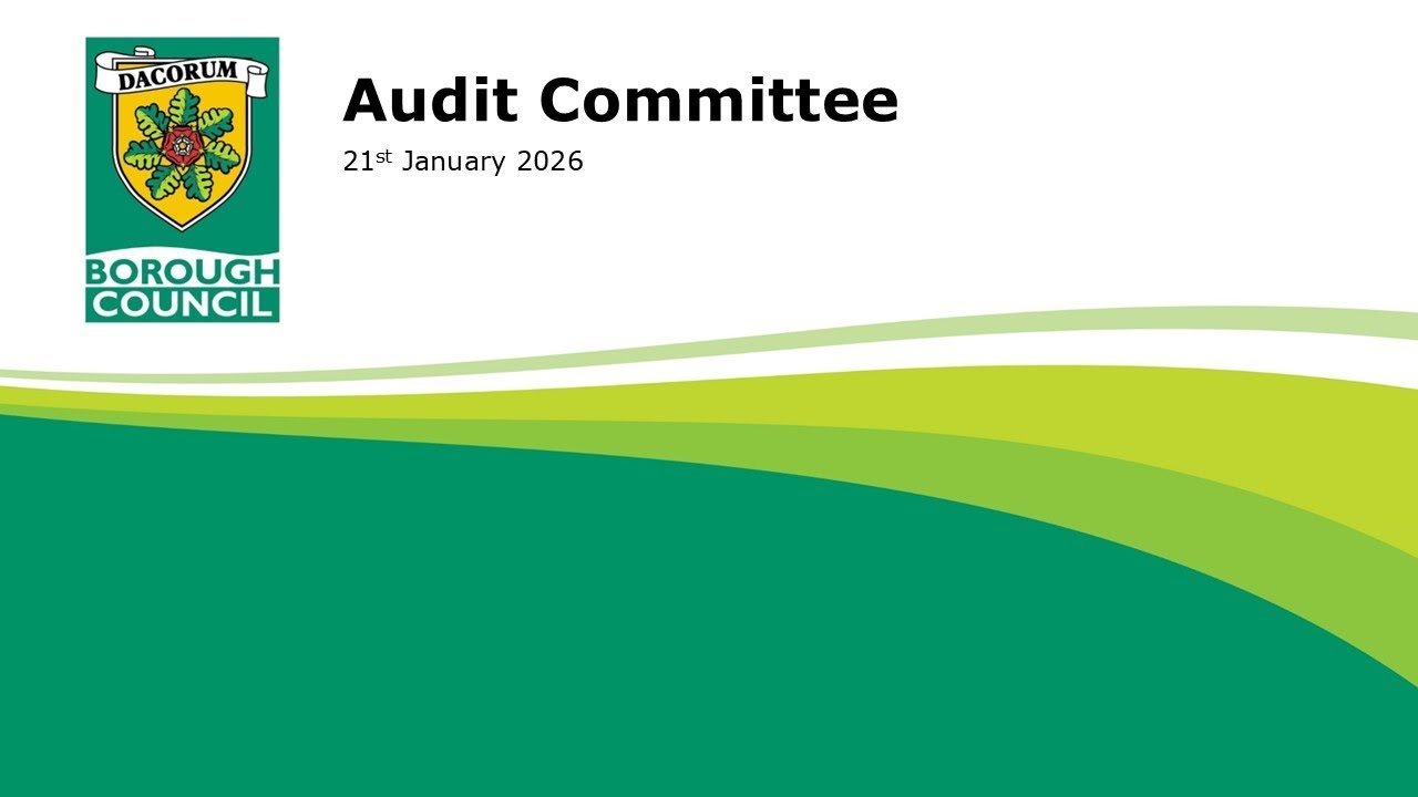 Audit Committee - 21st January 2026