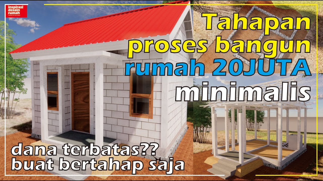 Rumah murah Cukup 20juta? bangun rumah tumbuh 4x5meter, sederhana minimalis