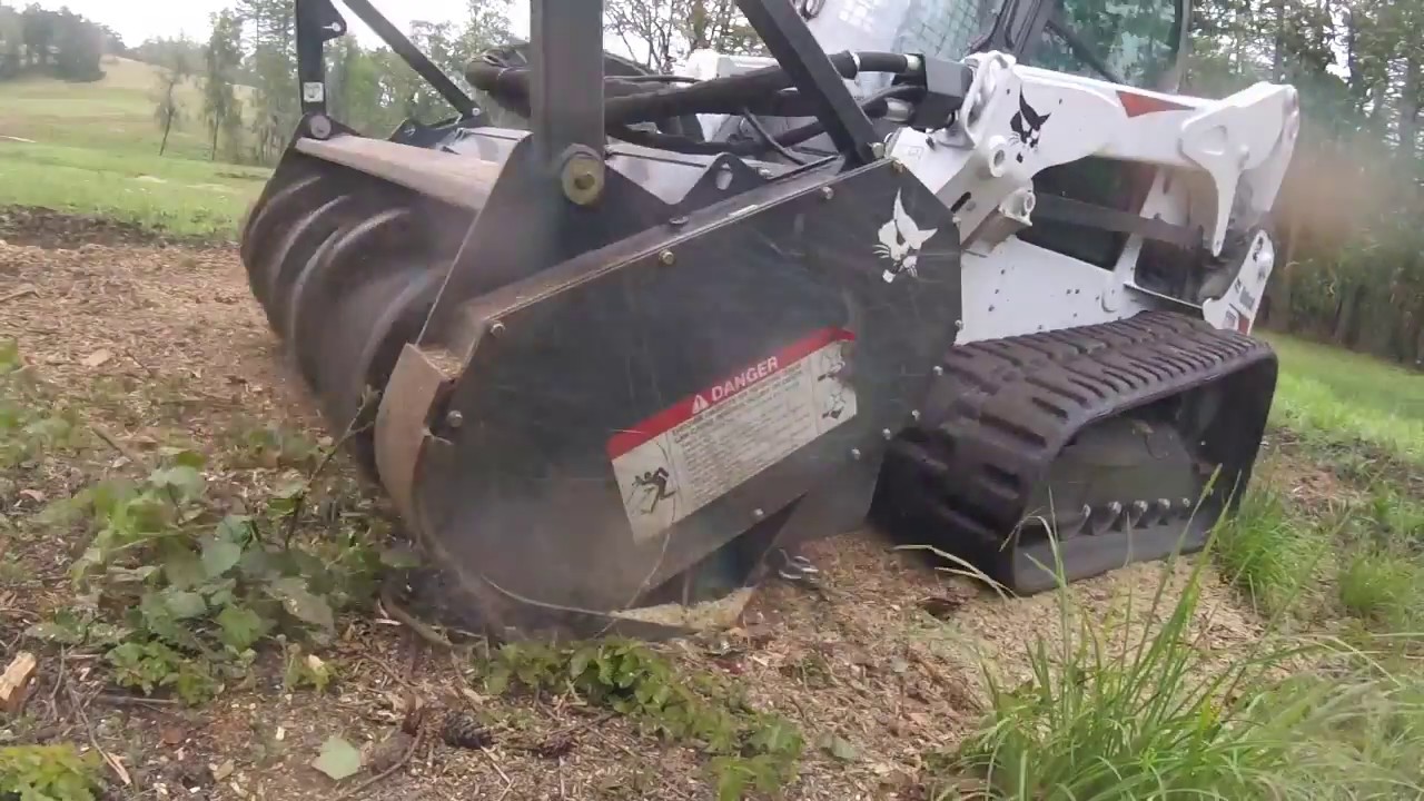 Forestry Mulcher vs. fir and oak stumps!