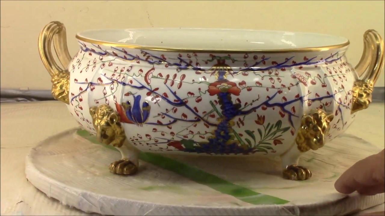 Derby porcelain tureen repair