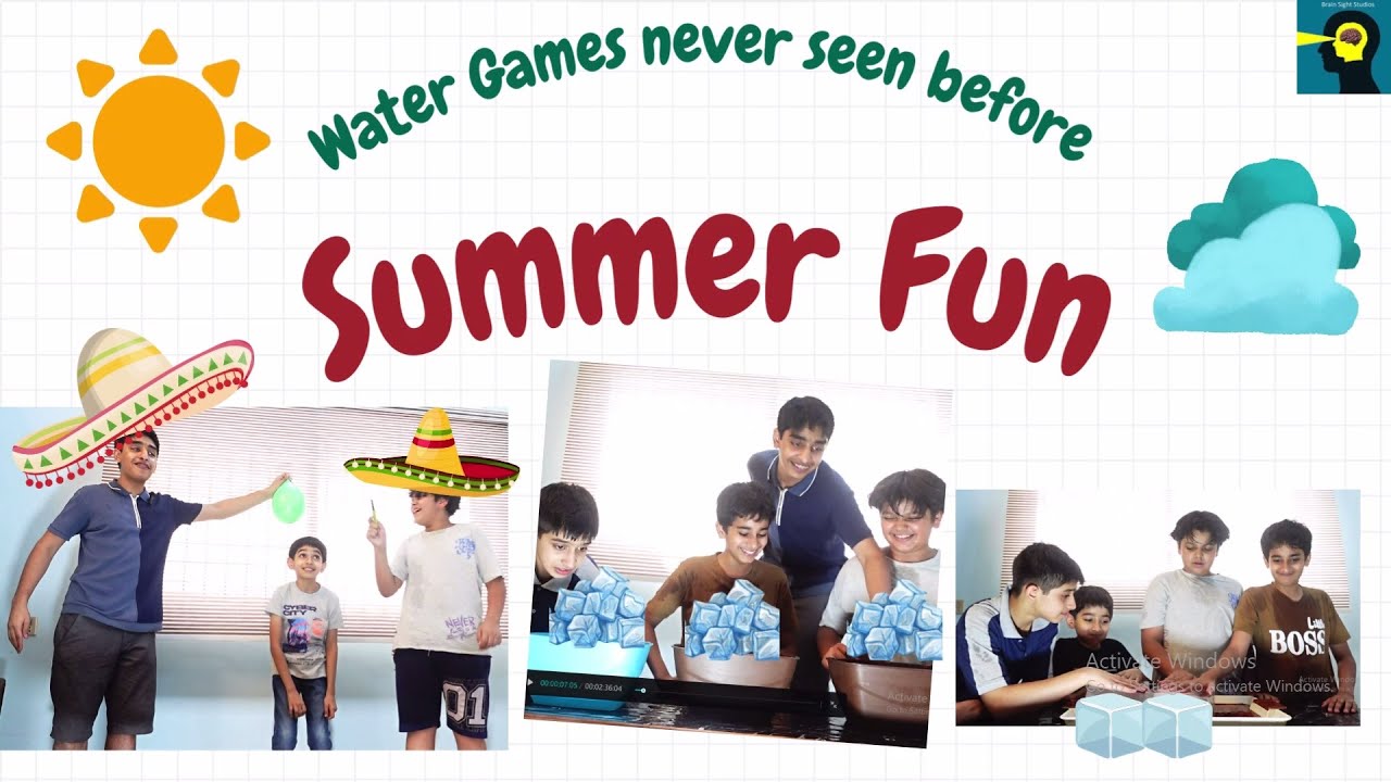 Fun Summer games for kids. Never seen before. No equipment required