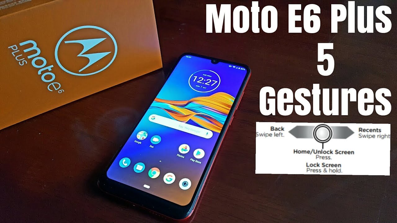 Motorola Moto E6 Plus Gestures Feature!!
