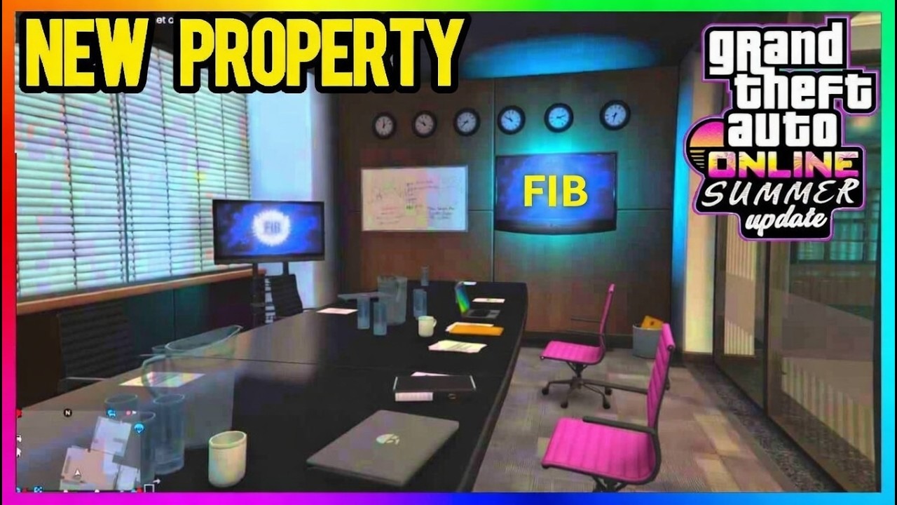 GTA ONLINE NEW SUMMER DLC PROPERTY 2026, Police FIB Business Interior, GTA 6 Trailer 3 (GTA5 Update)
