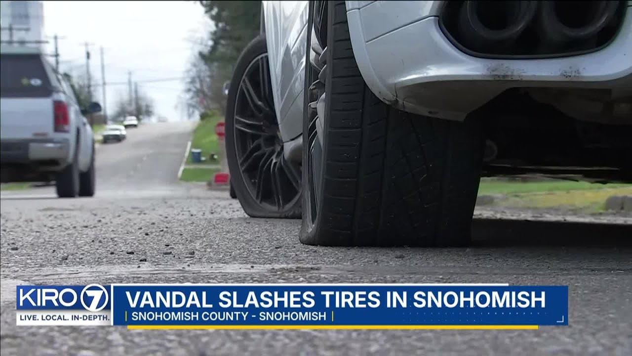 Police looking for serial tire slasher in Snohomish